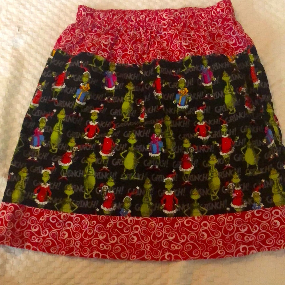 Cute Grinch Skirt